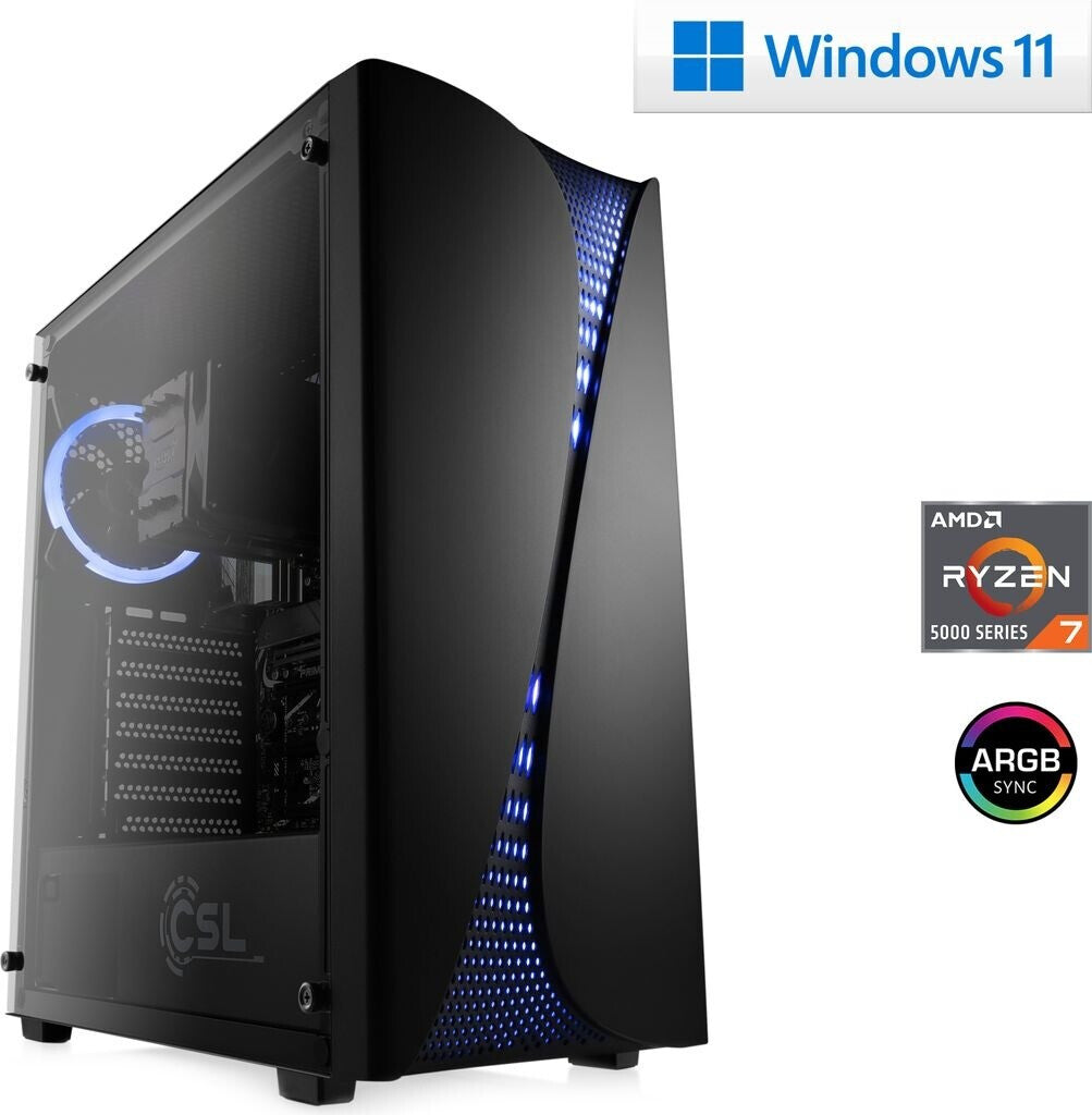 CSL Gaming PC - Ryzen 7 5700G / Radeon Graphics / 16GB / 1TB (91588)