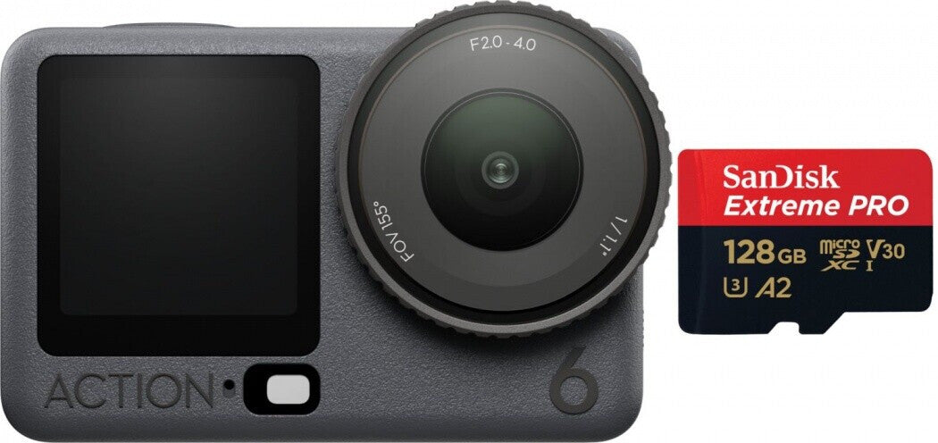 DJI Osmo Action 6 Standard Combo + SanDisk 128GB