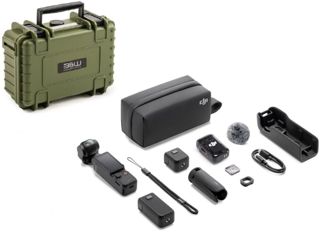 DJI Osmo Pocket 3 Creator Combo + B&W Type 500 Case olive