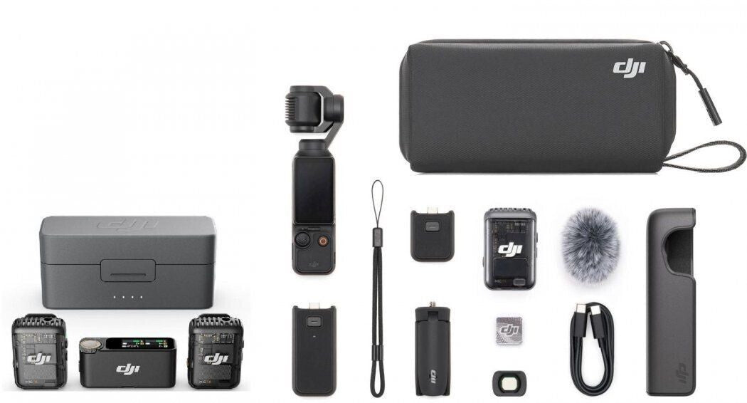 DJI Osmo Pocket 3 Creator Combo + Mic 2 (2TX + 1RX) + Charging Case