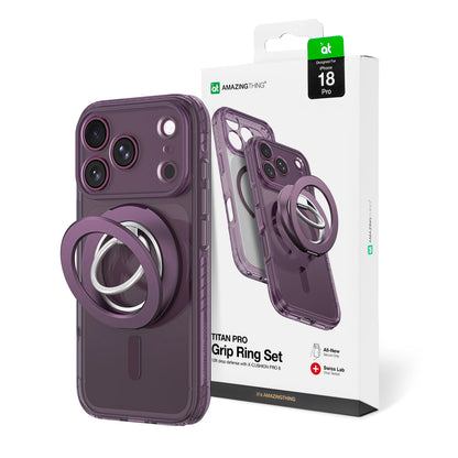 Titan Pro Lens Ring Set Hülle von AmazingThing in Lila für iPhone 18 Pro – STARPHONE Aachen