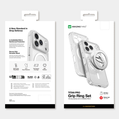 Titan Pro Lens Ring Set Hülle von AmazingThing in Transparent für iPhone 18 Pro – STARPHONE Aachen