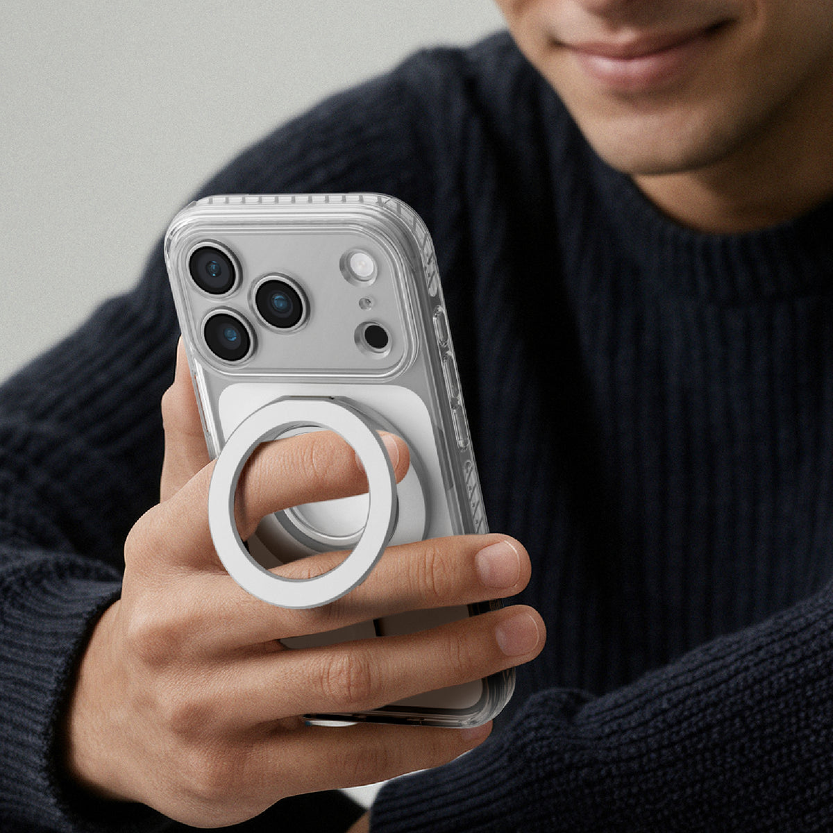 Titan Pro Lens Ring Set Hülle von AmazingThing in Transparent für iPhone 18 Pro – STARPHONE Aachen