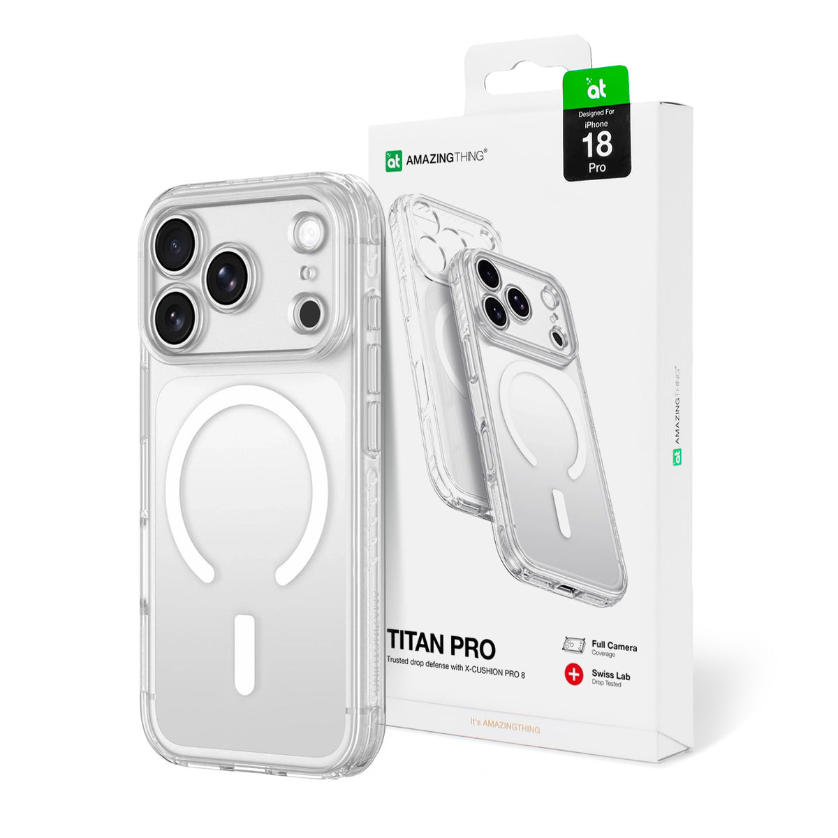 Titan Pro Objektivhülle von AmazingThing in Transparent für iPhone 18 Pro – STARPHONE Aachen