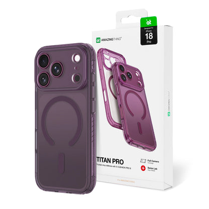 Titan Pro Objektivhülle von AmazingThing in Lila für iPhone 18 Pro – STARPHONE Aachen