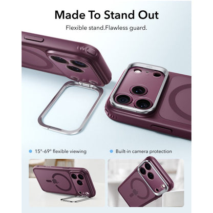 Classic Hybrid Kickstand MagSafe Hülle von ESR in Dunkelkirsche matt für iPhone 18 Pro – STARPHONE Aachen
