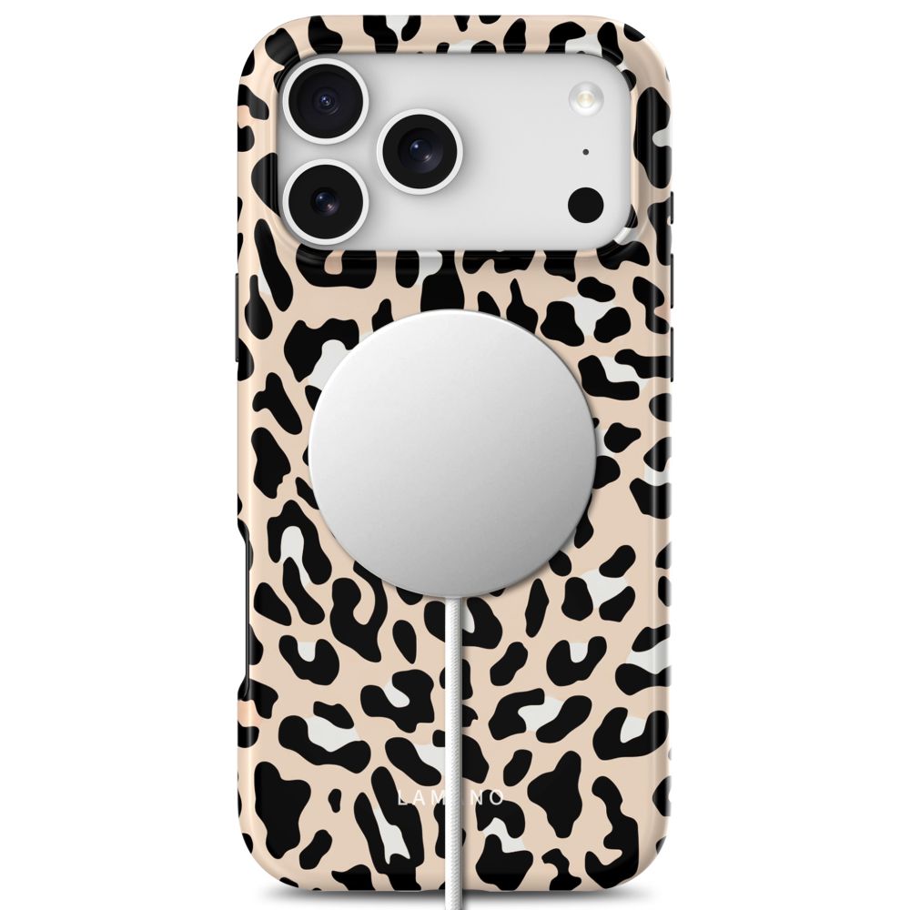 Lamano MagSafe Hülle von Tech-Protect in Beige / Schwarz für iPhone 18 Pro – STARPHONE Aachen