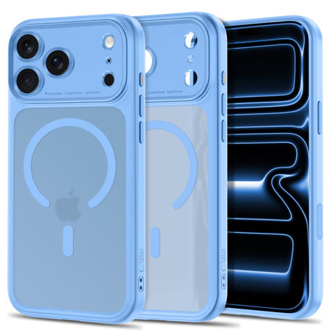 MagPeak MagSafe CC Hülle von Tech-Protect in Hellblau matt für iPhone 18 Pro – STARPHONE Aachen