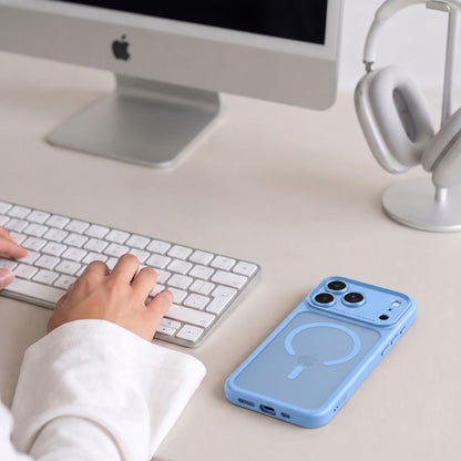 MagPeak MagSafe CC Hülle von Tech-Protect in Hellblau matt für iPhone 18 Pro – STARPHONE Aachen