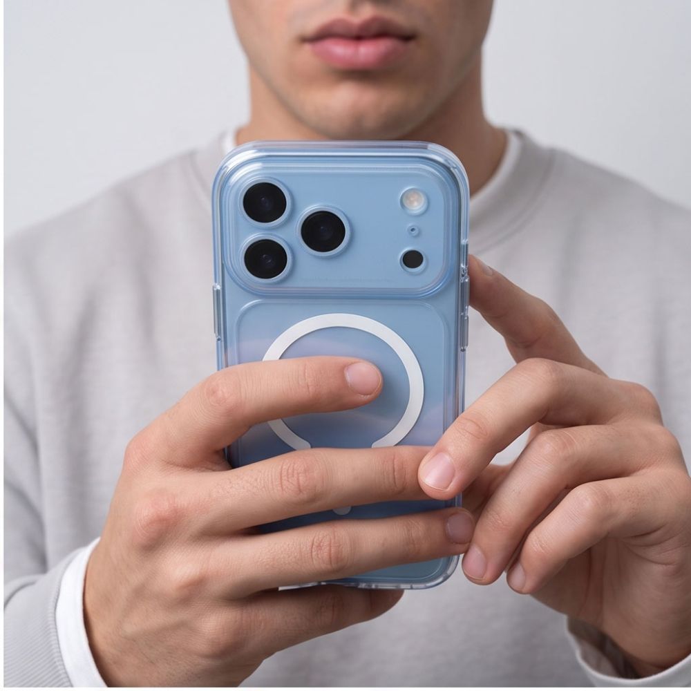 MagPeak MagSafe CC Hülle von Tech-Protect in Transparent für iPhone 18 Pro – STARPHONE Aachen