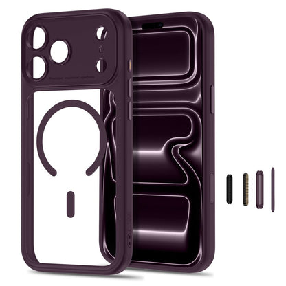 MagPeak MagSafe CC Hülle von Tech-Protect in Transparent Burgunder für iPhone 18 Pro – STARPHONE Aachen