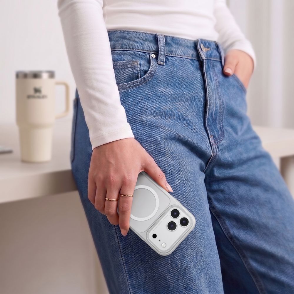 MagPrime MagSafe CC Hülle von Tech-Protect in Grau matt für iPhone 18 Pro – STARPHONE Aachen