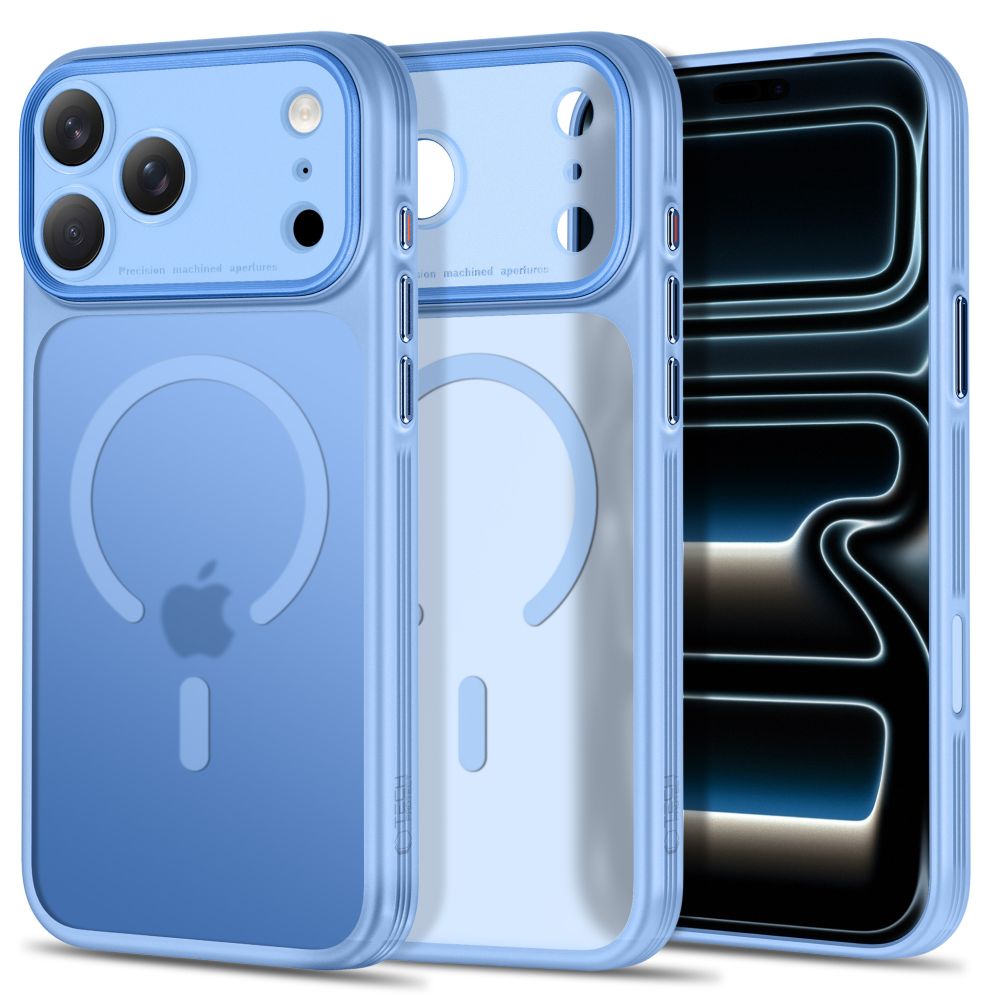 MagPrime MagSafe CC Hülle von Tech-Protect in Hellblau matt für iPhone 18 Pro – STARPHONE Aachen