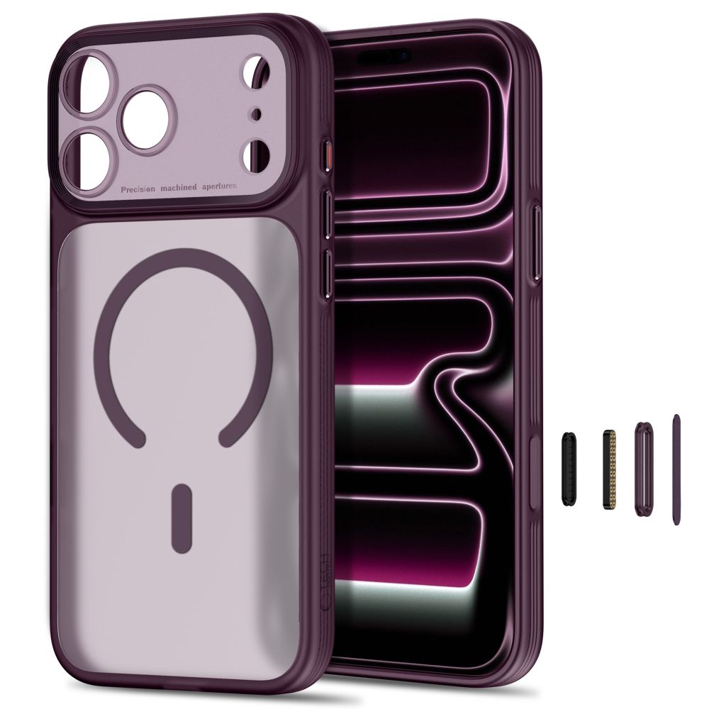MagPrime MagSafe CC Hülle von Tech-Protect in Burgunder für iPhone 18 Pro – STARPHONE Aachen