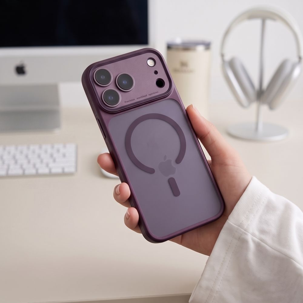MagPrime MagSafe CC Hülle von Tech-Protect in Burgunder für iPhone 18 Pro – STARPHONE Aachen