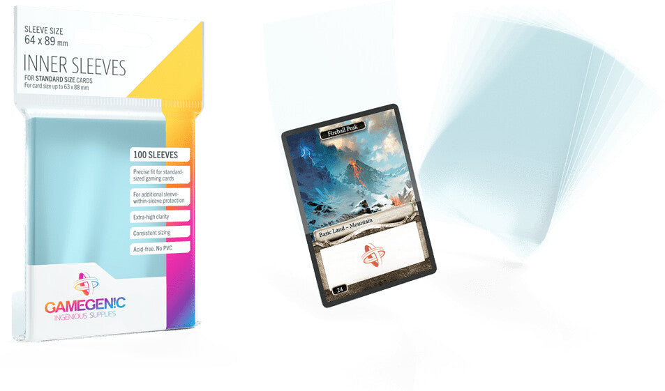 Gamegenic Inner Sleeves Standard 63x88mm 100 Stück