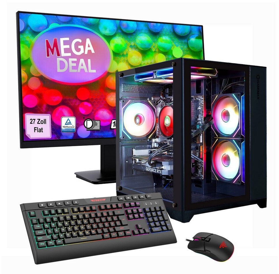 GameMax Infinity Mini BK 2699 Ryzen 7 5700X RTX 5060Ti 16 Go 1 To SSD Pack PC Gamer