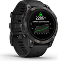 Garmin Epix™ Pro Gen 2 Sapphire 47mm Schwarz/Carbongrau Titan + Silikon-Armband
