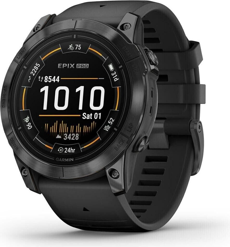 Garmin Epix™ Pro Gen 2 Standard 51mm Schwarz/Schiefergrau + Silikon-Armband