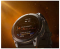 Garmin fēnix® 7 Pro Sapphire Solar Carbongrau Titan + Armband Schwarz