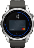 Garmin fēnix® 7S argent avec bracelet graphite