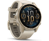 iOS Smartwatch, Gehäusefarbe gold, Armbandfarbe weiß, 1,3 Zoll, GPS, Unisex, iOS kompatibel, Android kompatibel, Silikon Armband, AMOLED Display