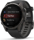 Garmin fenix® 8 43mm AMOLED Sapphire Schwarz/Titan Carbongrau Silikon-Armband