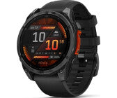 iOS Smartwatch, Gehäusefarbe schwarz, Armbandfarbe schwarz, 1,4 Zoll, GPS, Unisex, iOS kompatibel, Android kompatibel, Edelstahl Gehäuse, Silikon Armband, AMOLED Display