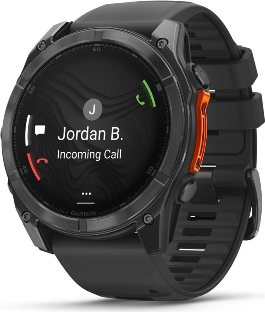 Garmin fenix® 8 51mm AMOLED Schwarz/Schiefergrau Silikon-Armband
