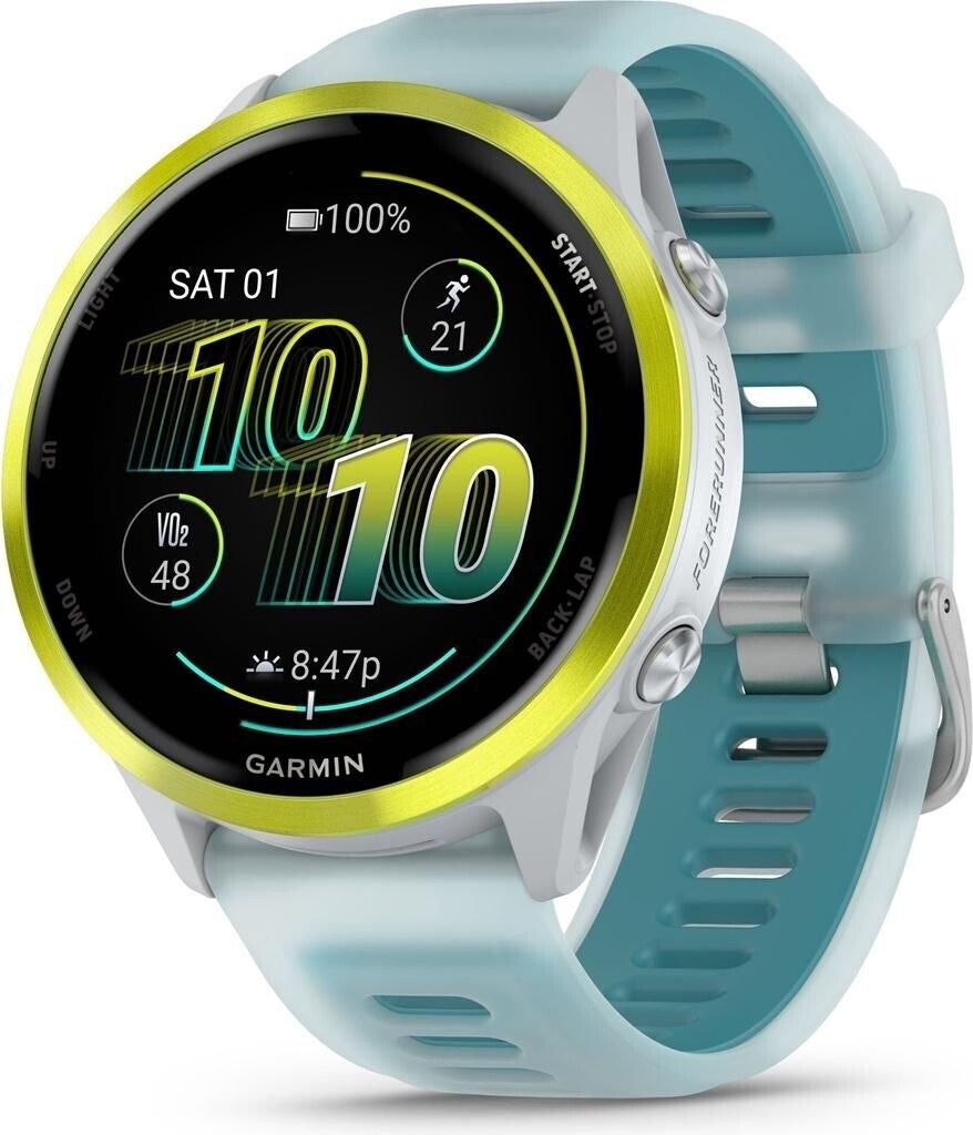 Garmin Forerunner 570 47mm Blanc pierre/Jaune amp/Transparent Blanc pierre/Turquoise