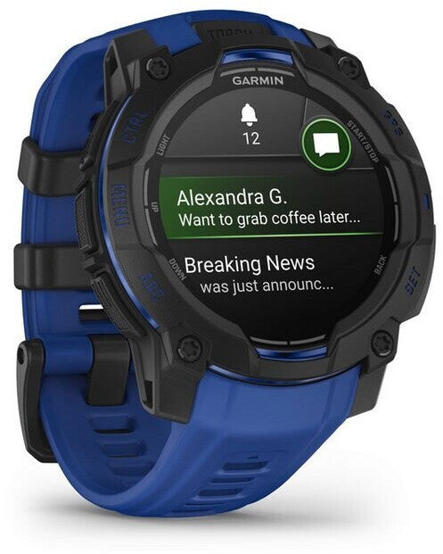 Garmin Instinct 3 AMOLED 45mm Schwarz/Bolt Blue