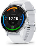 Garmin Venu 3 Steinweiss/Silber Silikon-Armband