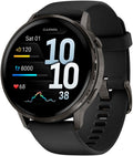 Garmin Venu 4 45mm Schwarz/Schiefergrau Silikon-Armband