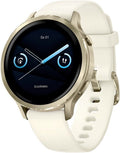 Garmin Venu 4 45mm Silber/Zitrone Silikon-Armband