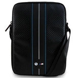Sac pour tablette 10" BMW Carbone et liseré bleu - Noir