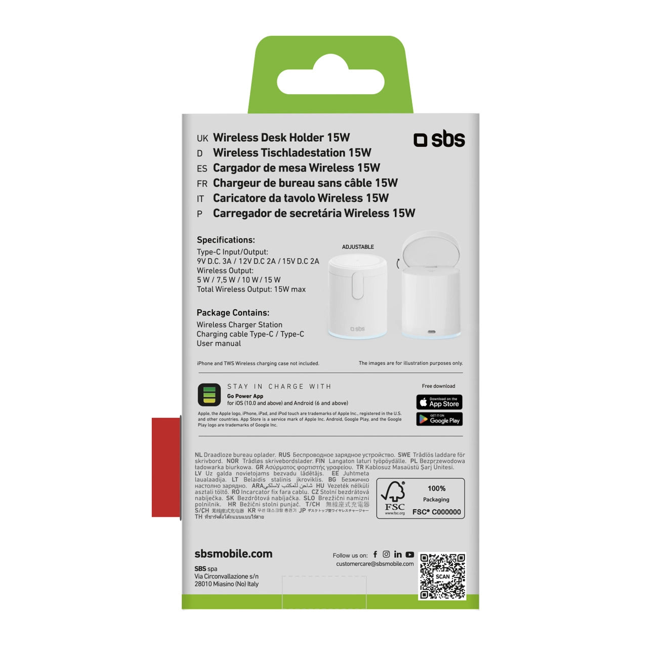 2in1 kabelloser Ständer