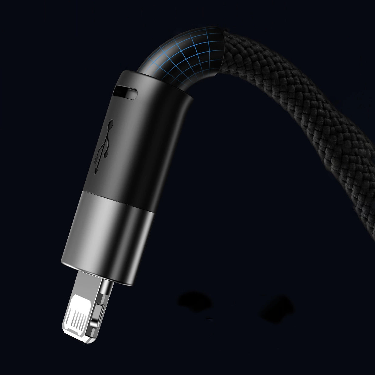 3in1 USB - Micro-USB / Lightning / USB C 3,5A 1,2m Kabel Baseus StarSpeed - schwarz