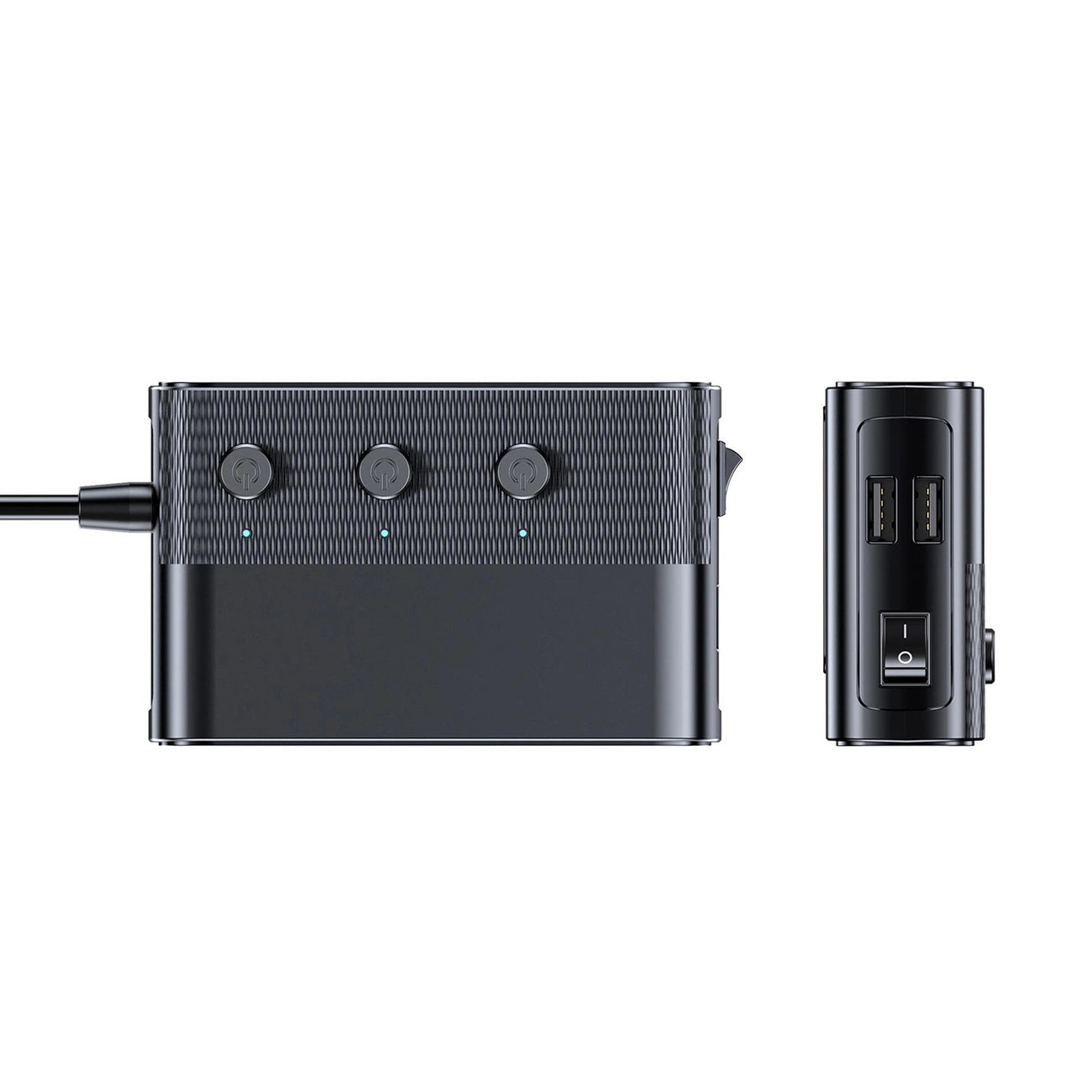 3mk Auto-Power-Splitter PD 120W™ QC PPS UCB-C USB-A Autoladegerät für 7 Geräte - Schwarz
