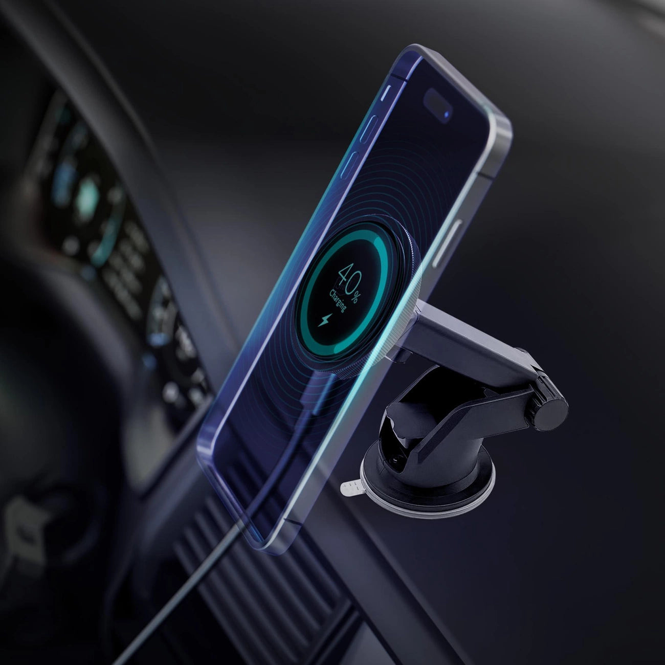 3mk Car MagCharger Autohalterung für Windschutzscheibe und Armaturenbrett