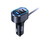 3mk Doppel-Autoladegerät 135W PD QC PPS USB-C USB-A - Schwarz