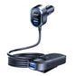 3mk Doppel-Autoladegerät 135W PD QC PPS USB-C USB-A - Schwarz