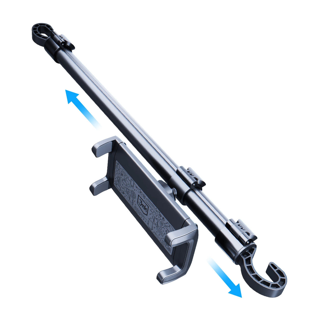 3mk Doppelkopfstützenhalterung für ein Auto für ein Tablet oder Telefon an den Kopfstützen – schwarz