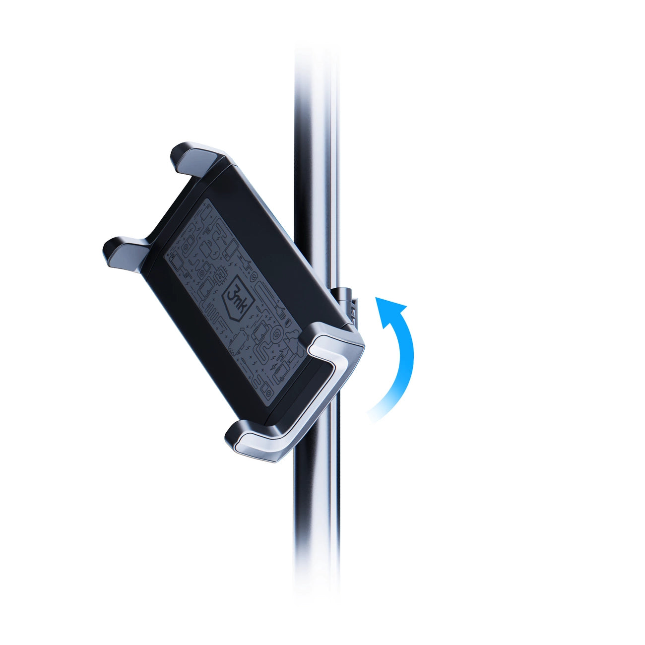 3mk Doppelkopfstützenhalterung für ein Auto für ein Tablet oder Telefon an den Kopfstützen – schwarz