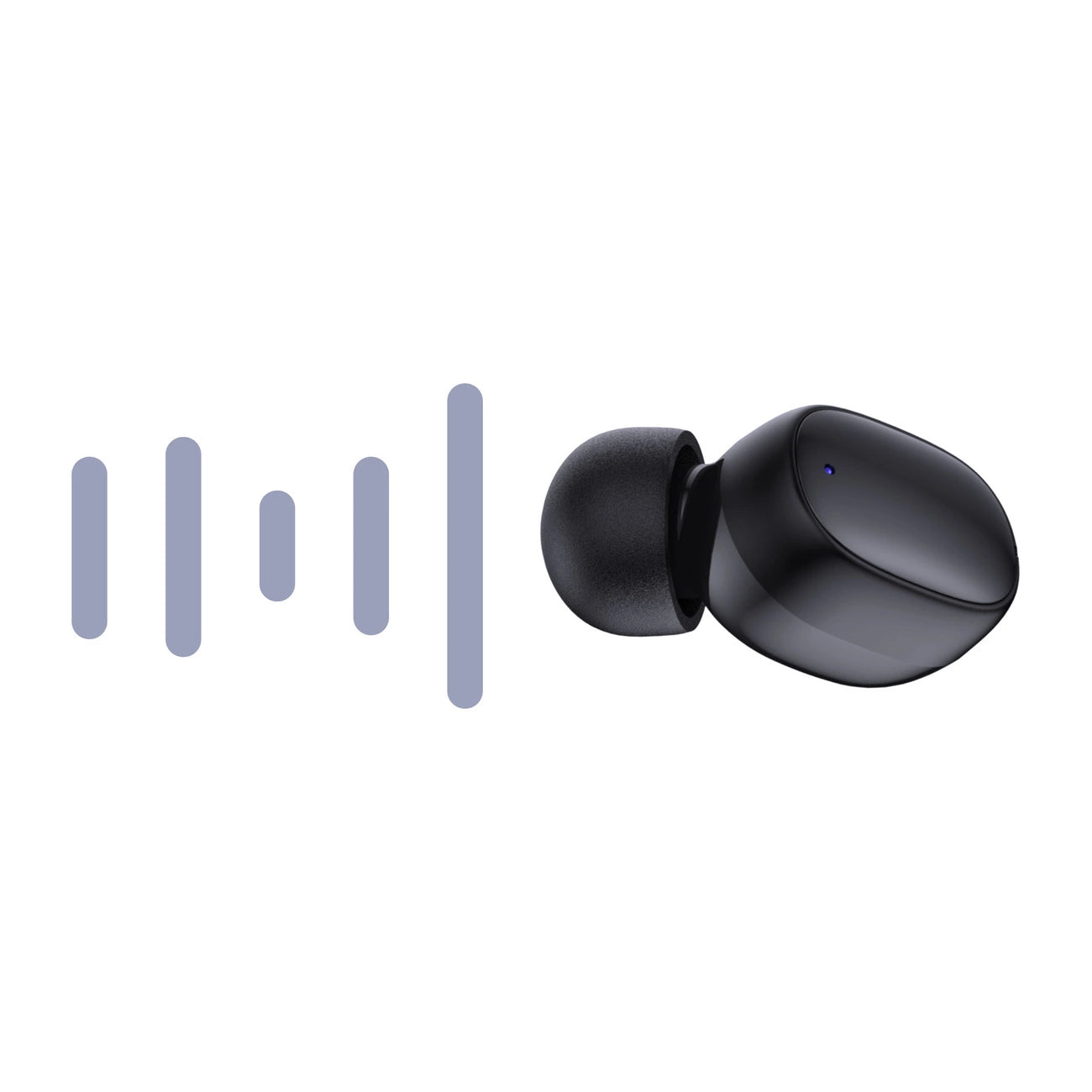 3mk FlowBuds kabellose In-Ear-Bluetooth-Kopfhörer – Schwarz
