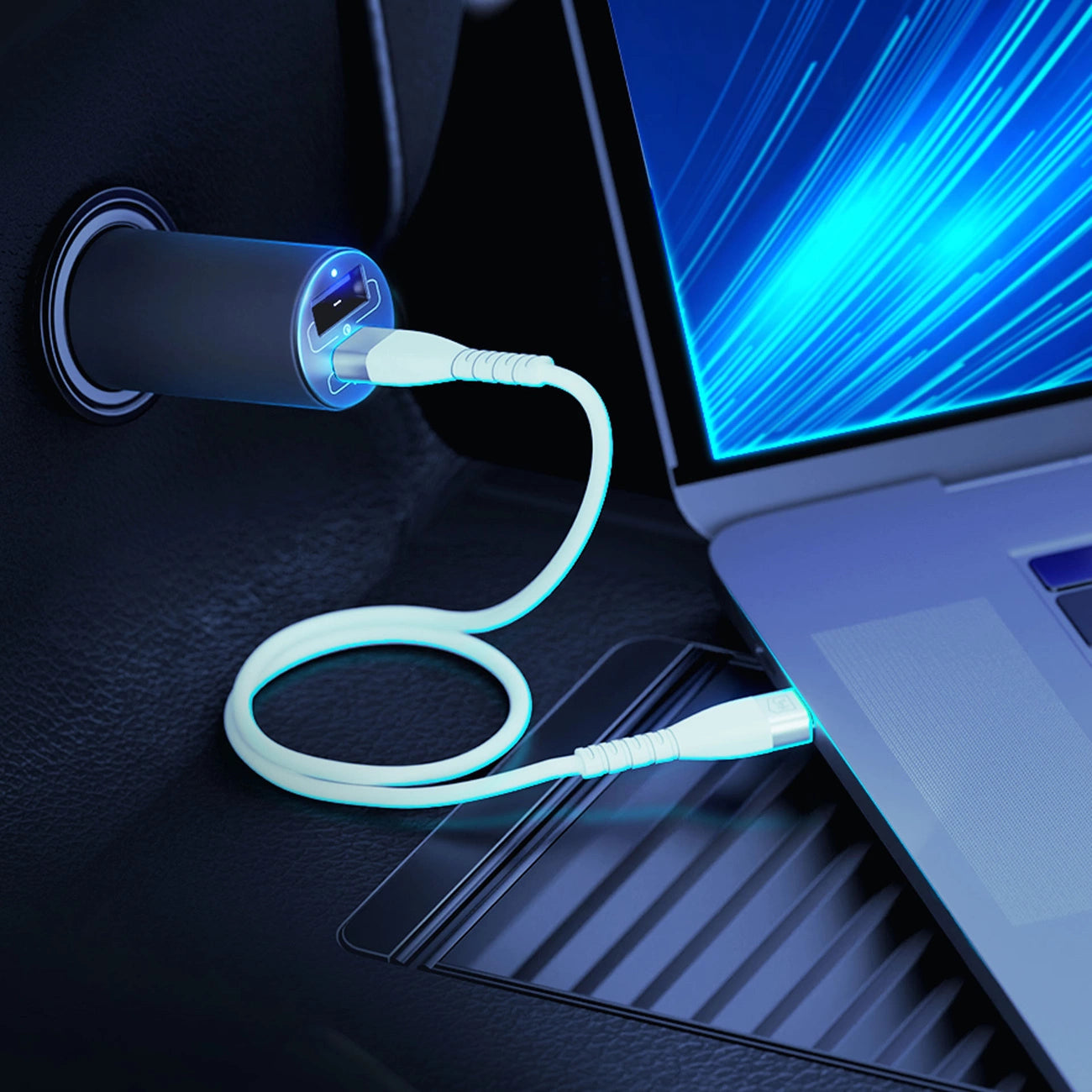 3mk Hyper Autoladegerät USB-C USB-A 100W – Silber