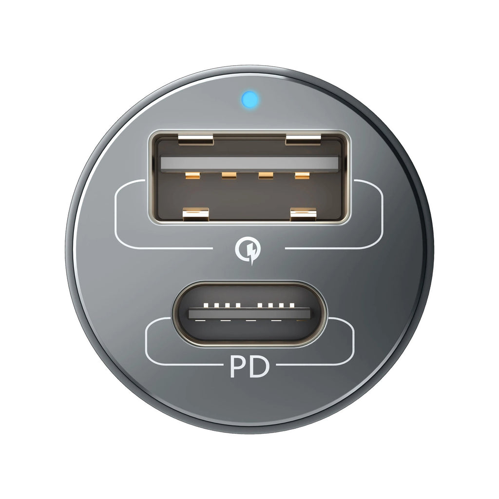 3mk Hyper Autoladegerät USB-C USB-A 100W – Silber