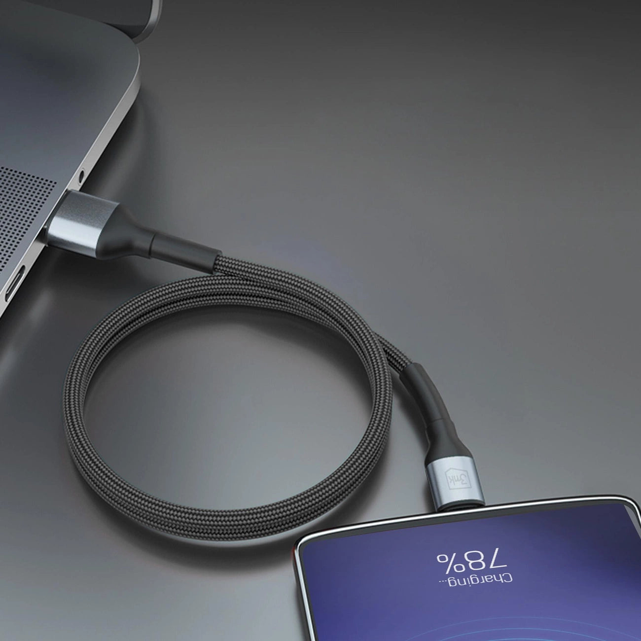 3mk Hyper Cable N-SERIES USB-A / MicroUSB 1m 5V/2,4A 12W / schwarz