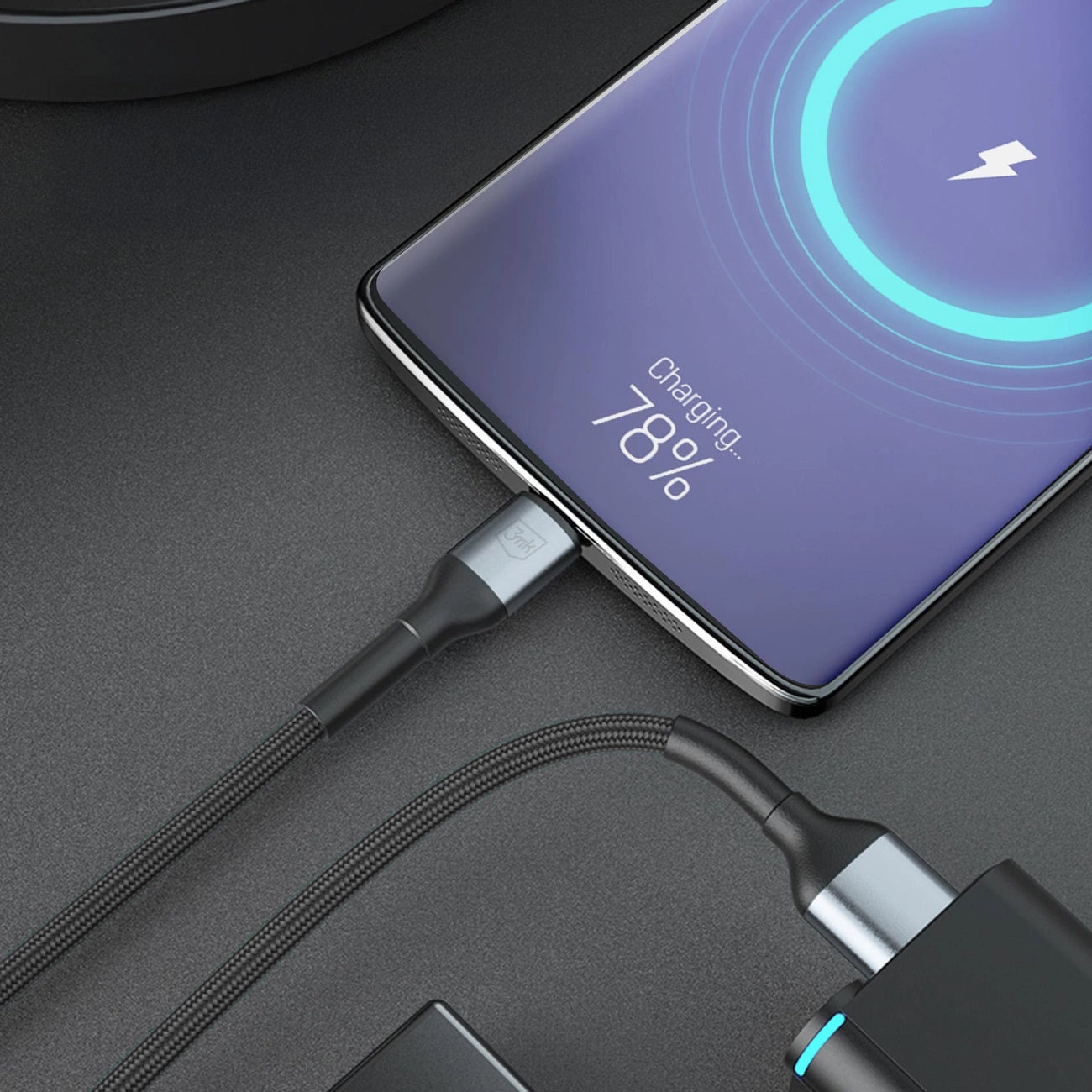 3mk Hyper Cable N-SERIES USB-A / MicroUSB 1m 5V/2,4A 12W / schwarz