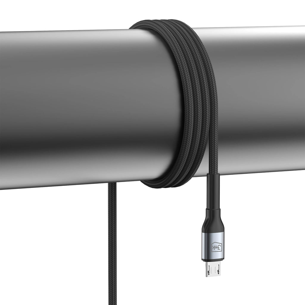 3mk Hyper Cable N-SERIES USB-A / MicroUSB 1m 5V/2,4A 12W / schwarz