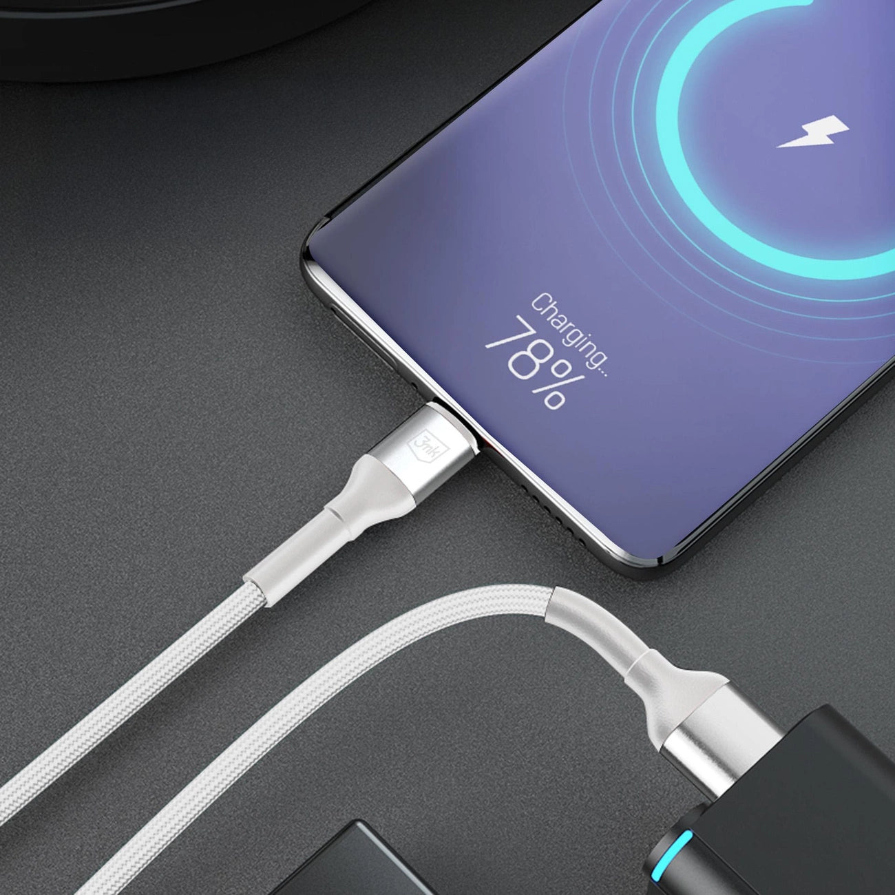 3mk Hyper Cable N-SERIES USB-A / MicroUSB 1m 5V/2,4A 12W / weiß